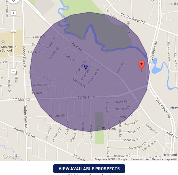 Sample In Your Neighborhood Radius Map